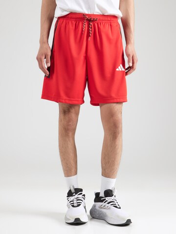 Regular Pantalon de sport 'TIRO' ADIDAS SPORTSWEAR en rouge : devant