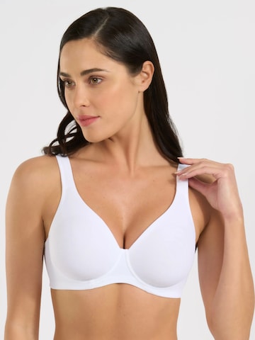 Spiman T-shirt Bra '393' in White