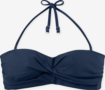 SCHIESSER Bralette Bikini Top ' Mix & Match Swim ' in Blue: front