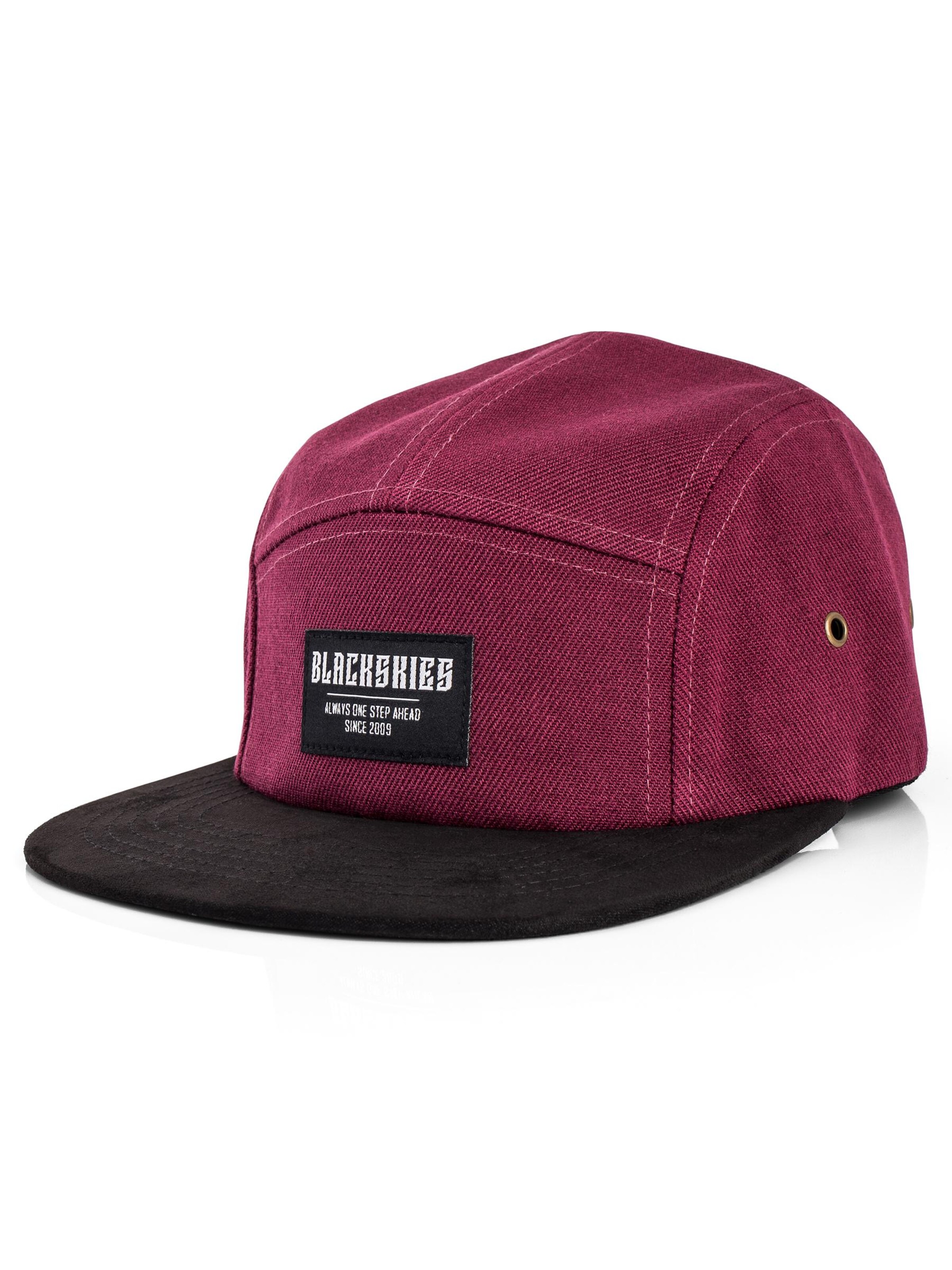 Blackskies Cap 'Port 5-Panel'‌‌‌‌ in Rot: Vorderseite