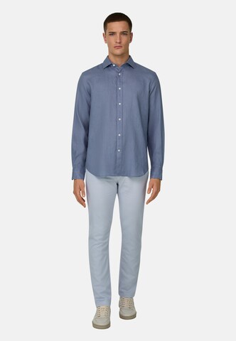 Boggi Milano Regular Fit Hemd in Blau