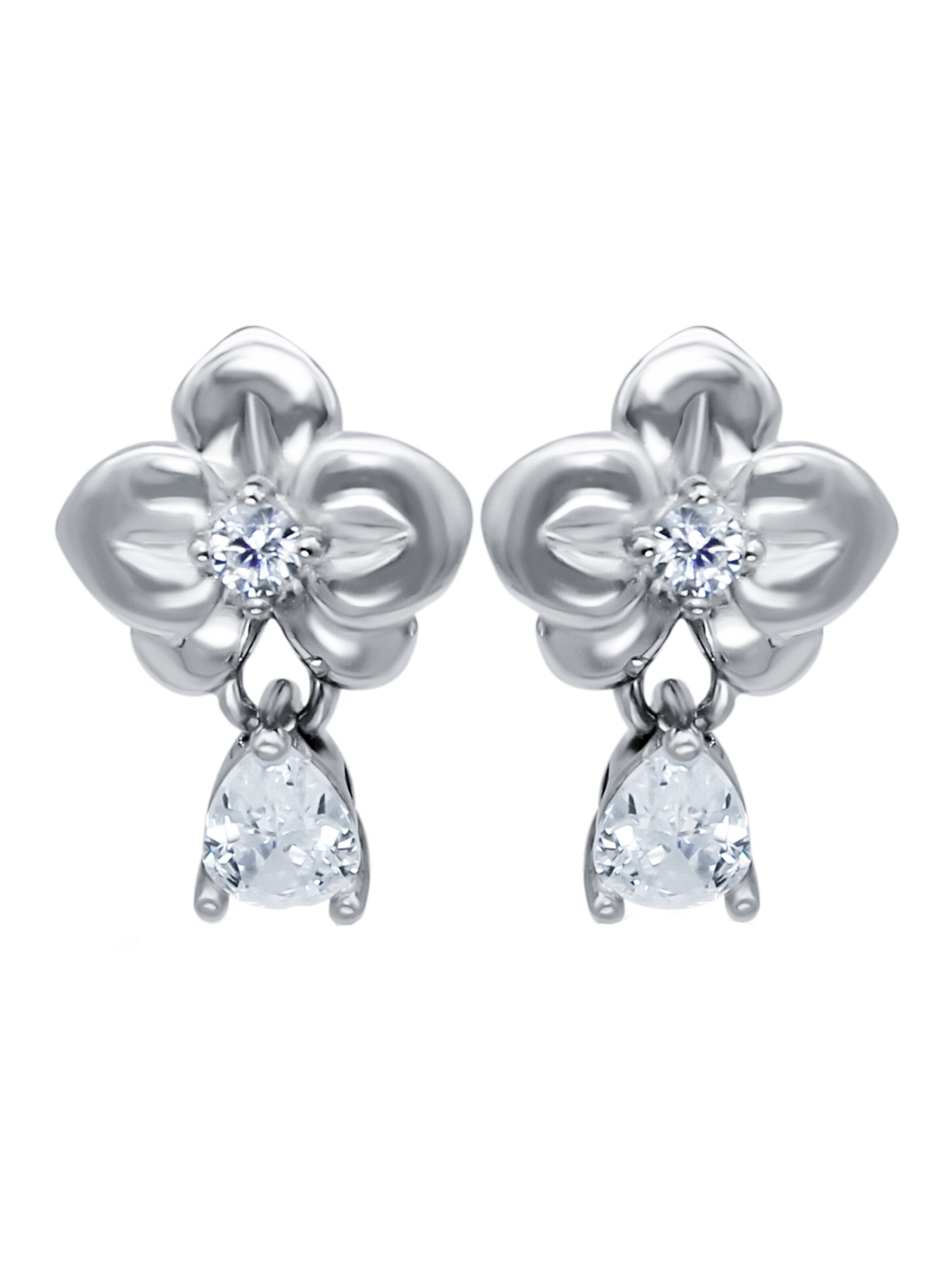 Eye Candy Earrings 'ECJ-ER0326' in Silver: front