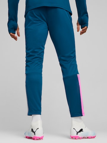 PUMASlimfit Sportske hlače 'TeamLIGA' - plava boja