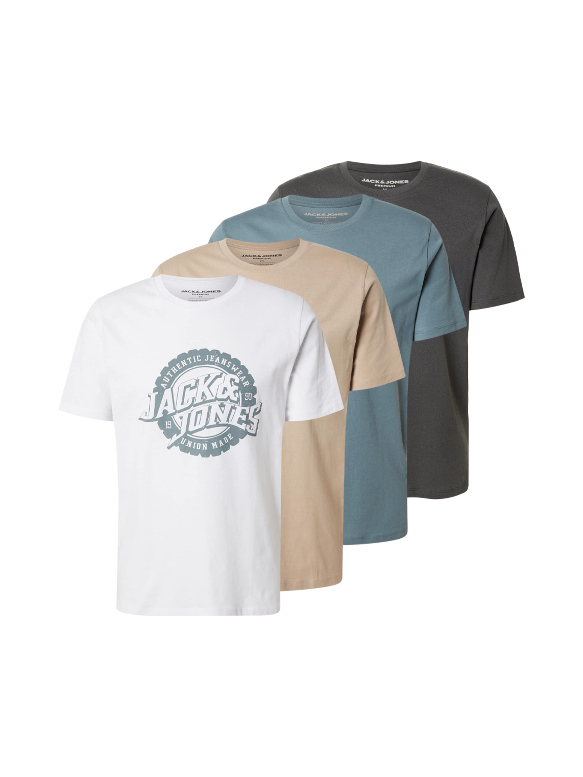 Jack & Jones Premium Koszulka 'JPRBLUBARON' w kolorze brązowy: przód