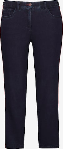 Ulla Popken Slimfit Jeans 'Sarah' in Blauw: voorkant