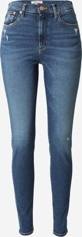 Tommy Jeans Slimfit Jeans 'SYLVIA' in Blauw: voorkant