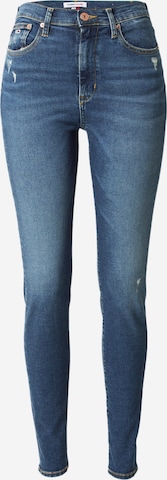 Tommy Jeans Slimfit Jeans 'SYLVIA' in Blauw: voorkant