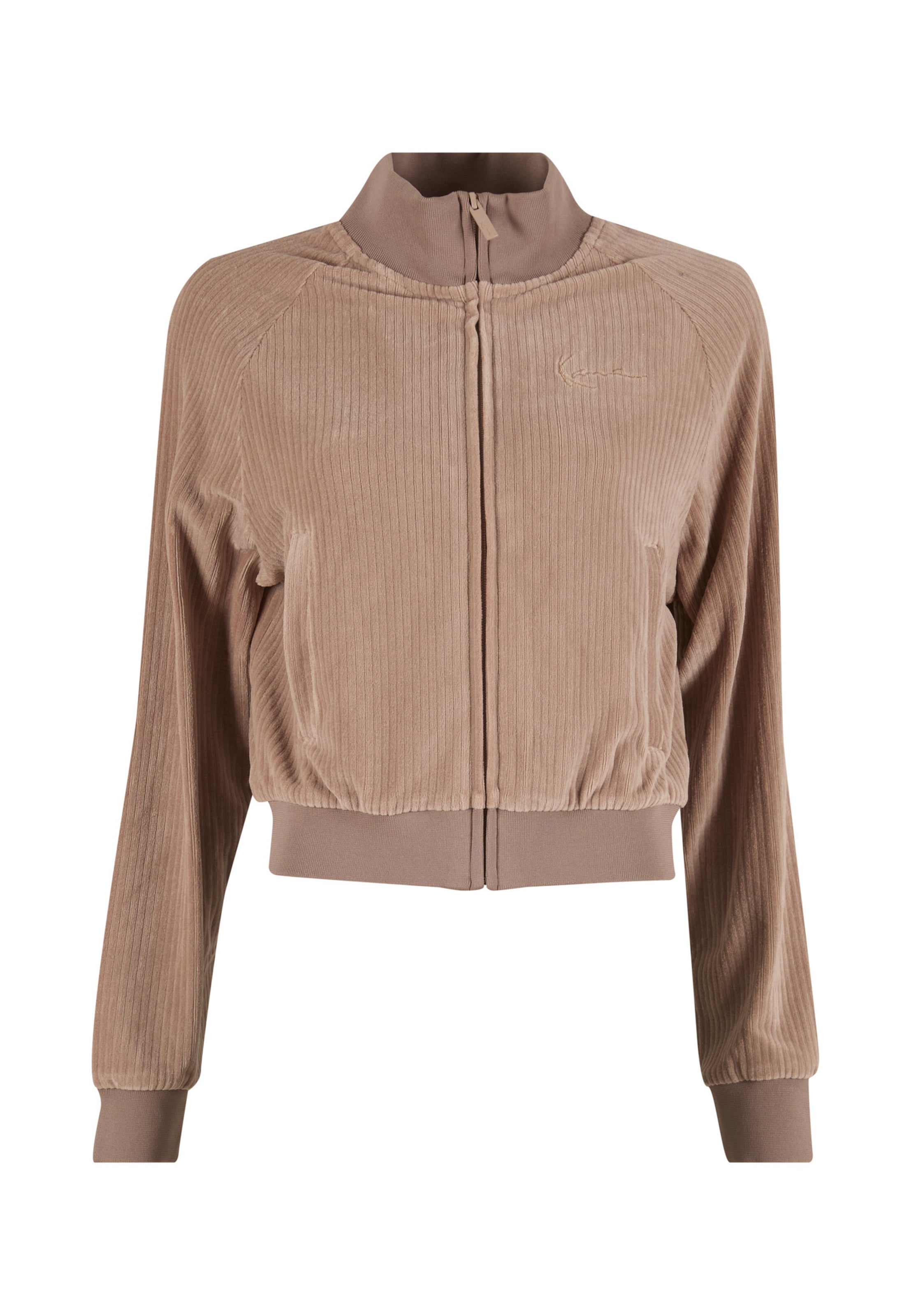 Karl Kani Sweatvest in Beige: voorkant