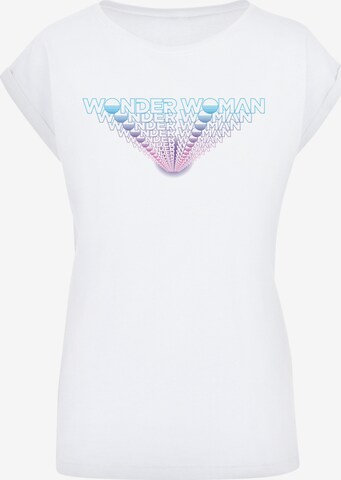 F4NT4STIC Shirt 'DC Comics Wonder Woman 84 Repeat' in Wit: voorkant