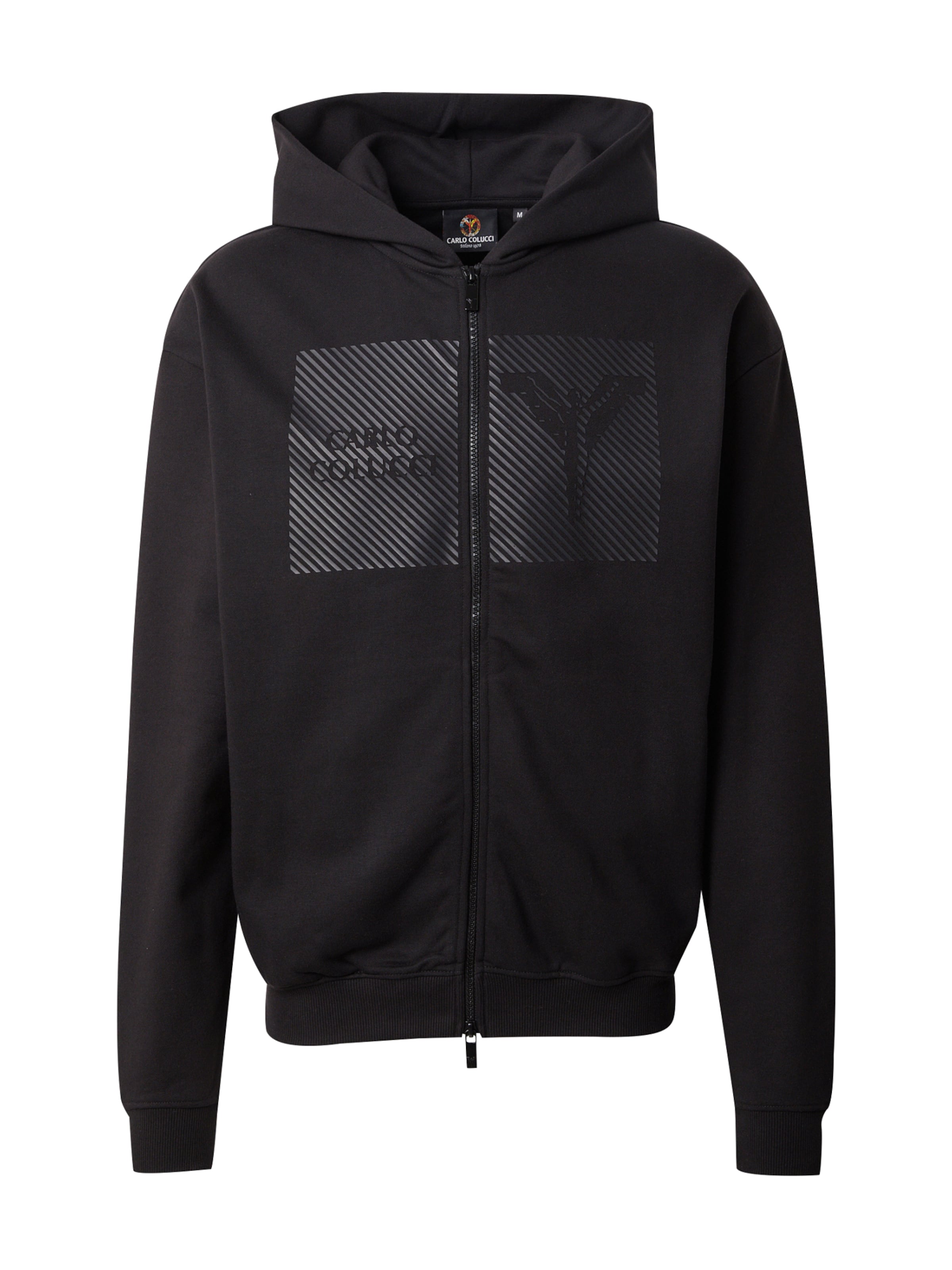 Carlo Colucci Sweat jacket in Black: front