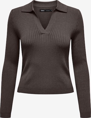 ONLY Pullover 'ONLKaya' in Braun: Vorderseite