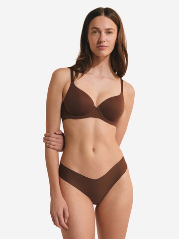 ETAM Classic Bra 'Pure Invisible' in Brown: front