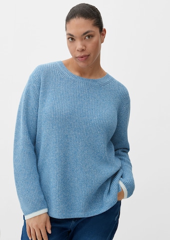 Pull-over TRIANGLE en bleu : devant