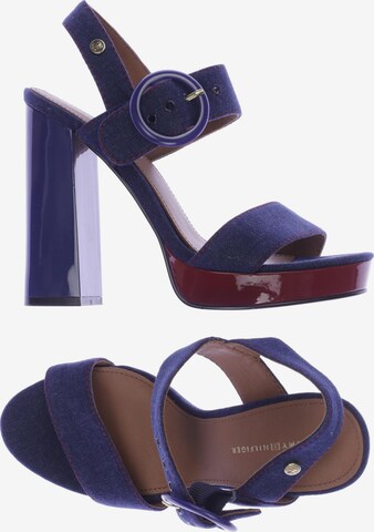 TOMMY HILFIGER Sandals & High-Heeled Sandals in 38 in Blue: front