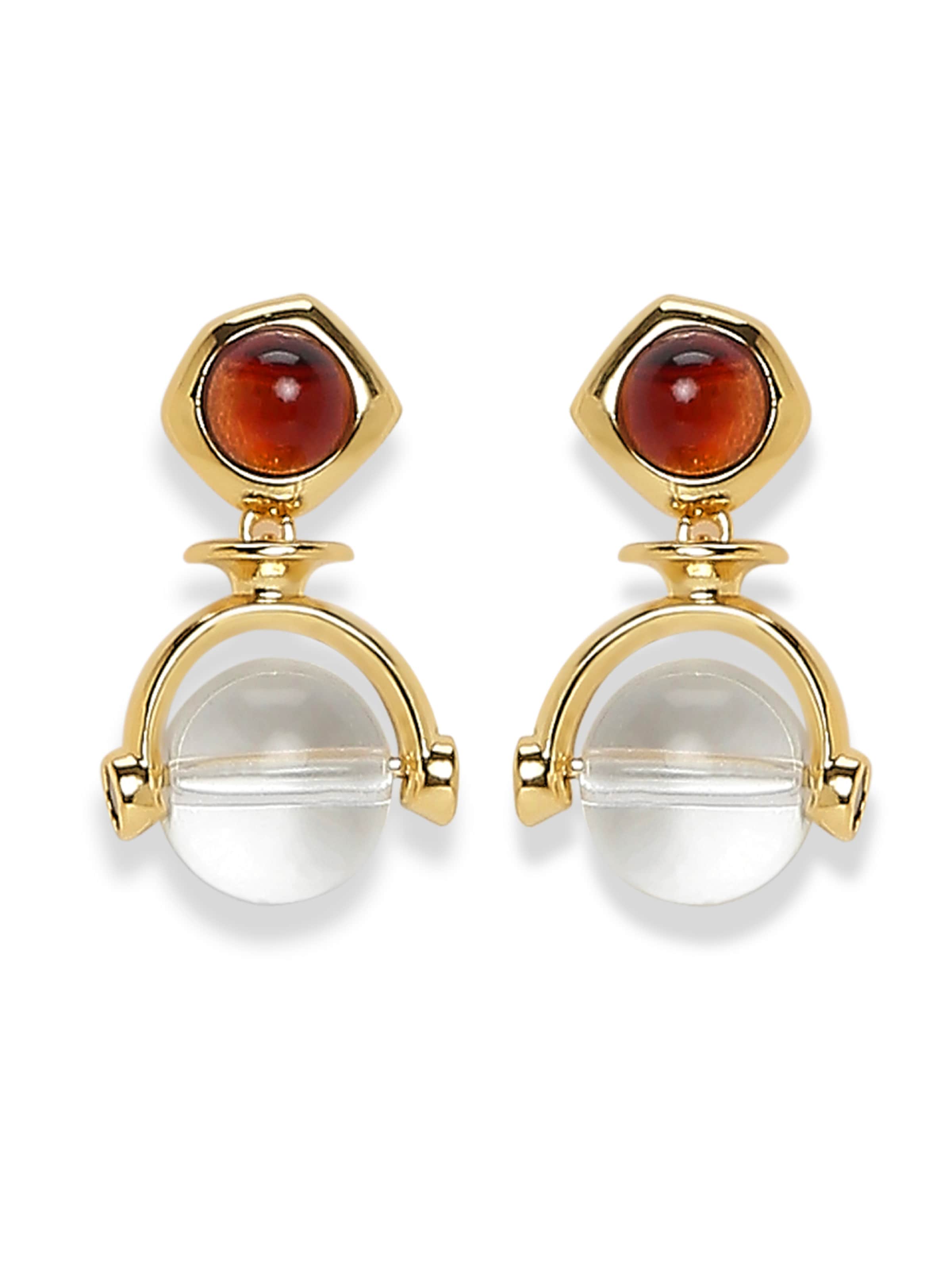 MISH Ohrringe 'April' in Gold: Vorderseite