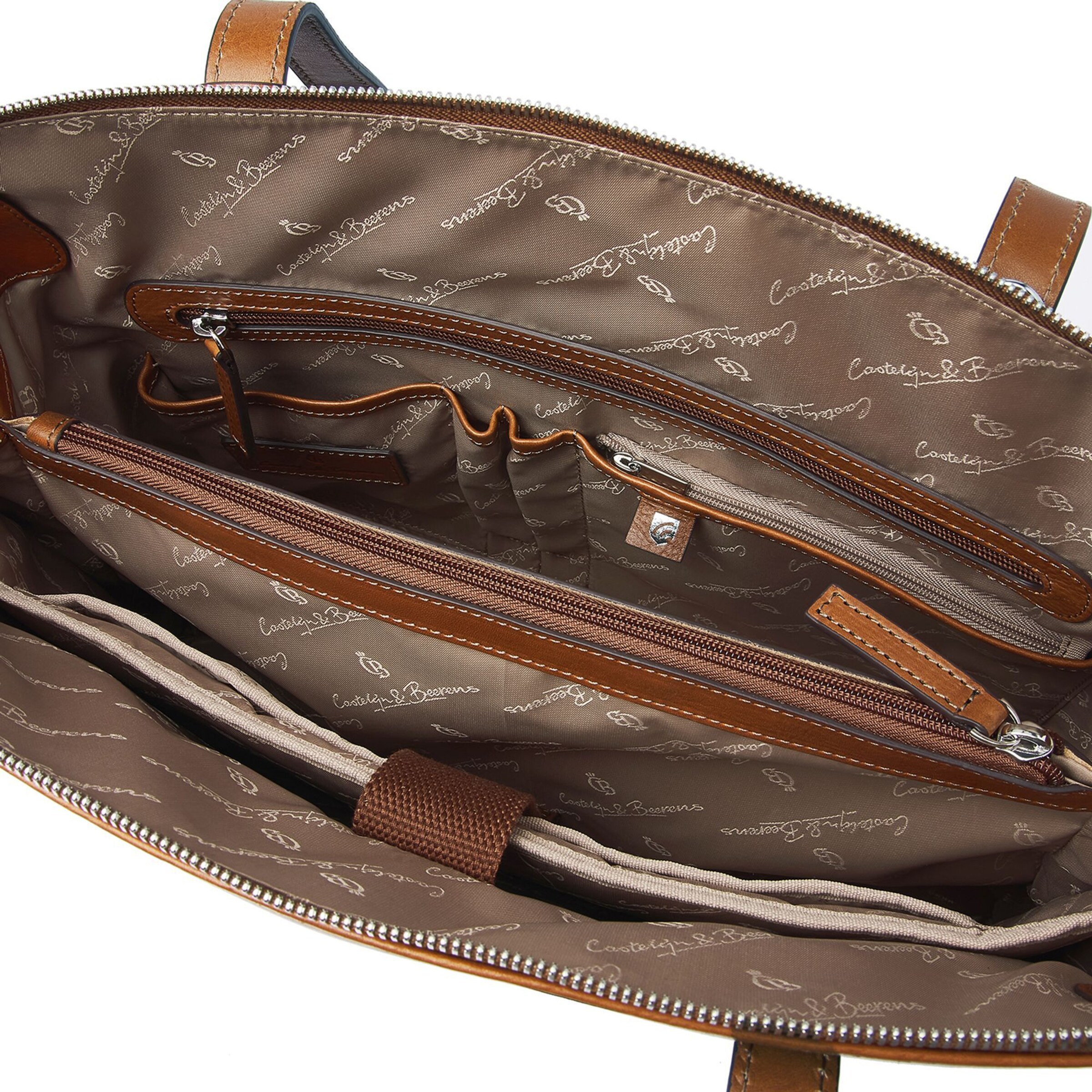 Castelijn & Beerens Shoulder Bag 'Lia' in Brown