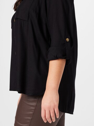 Vero Moda Curve Blouse 'Bumpy' in Zwart