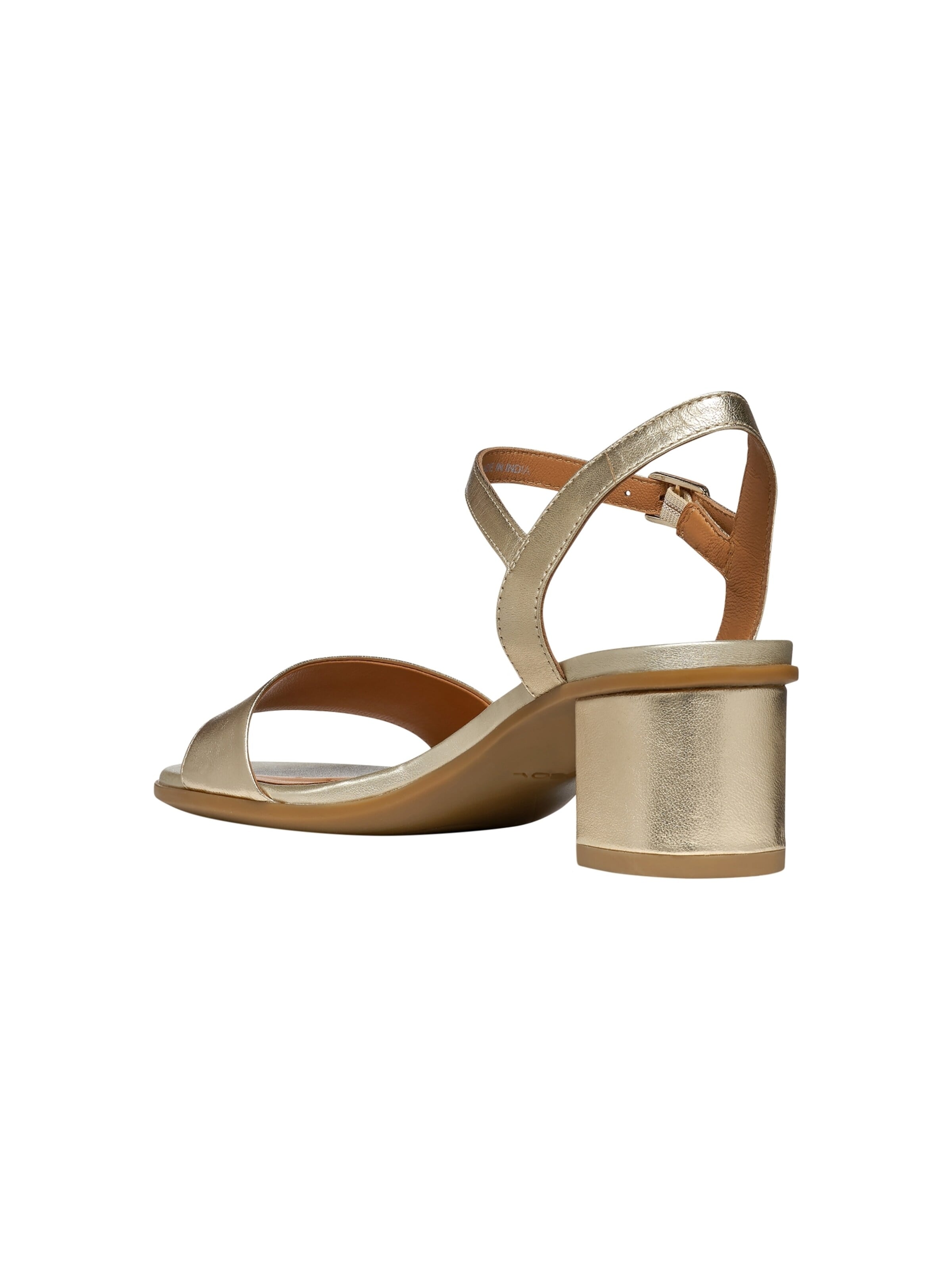 GEOX Sandale 'Aurely – Ledersandalen mit Absatz'‌‌‌‌‌‌‌‌ in Gold