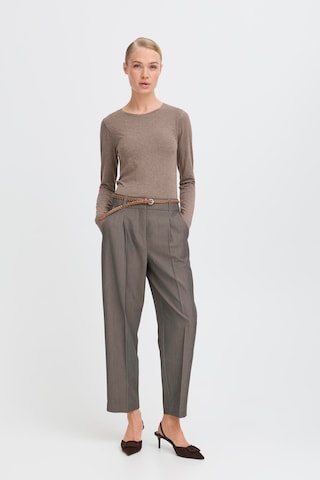 b.young Loose fit Trousers with creases ' BYDANTA' in Grey