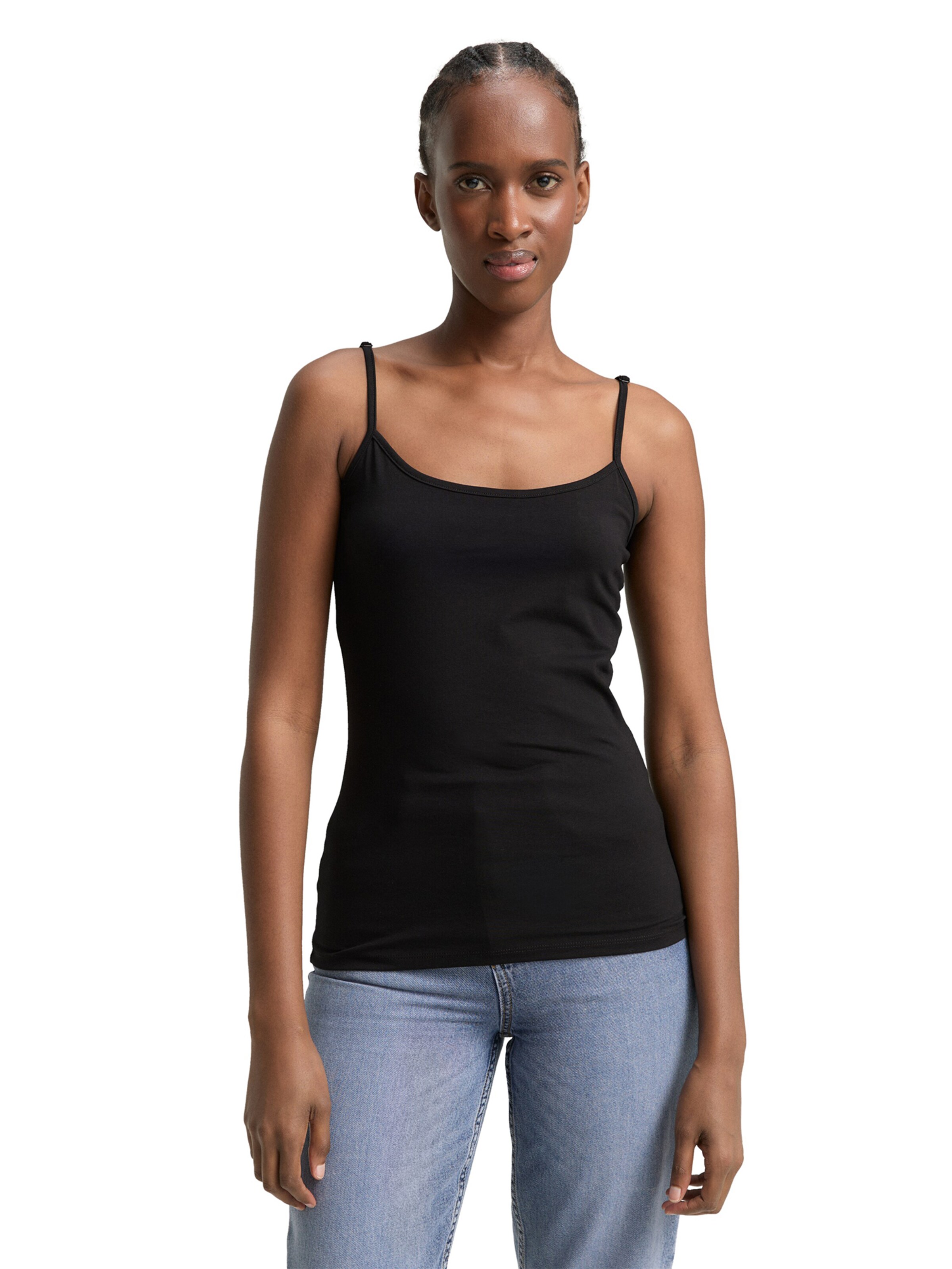 TOM TAILOR Top in Black: front