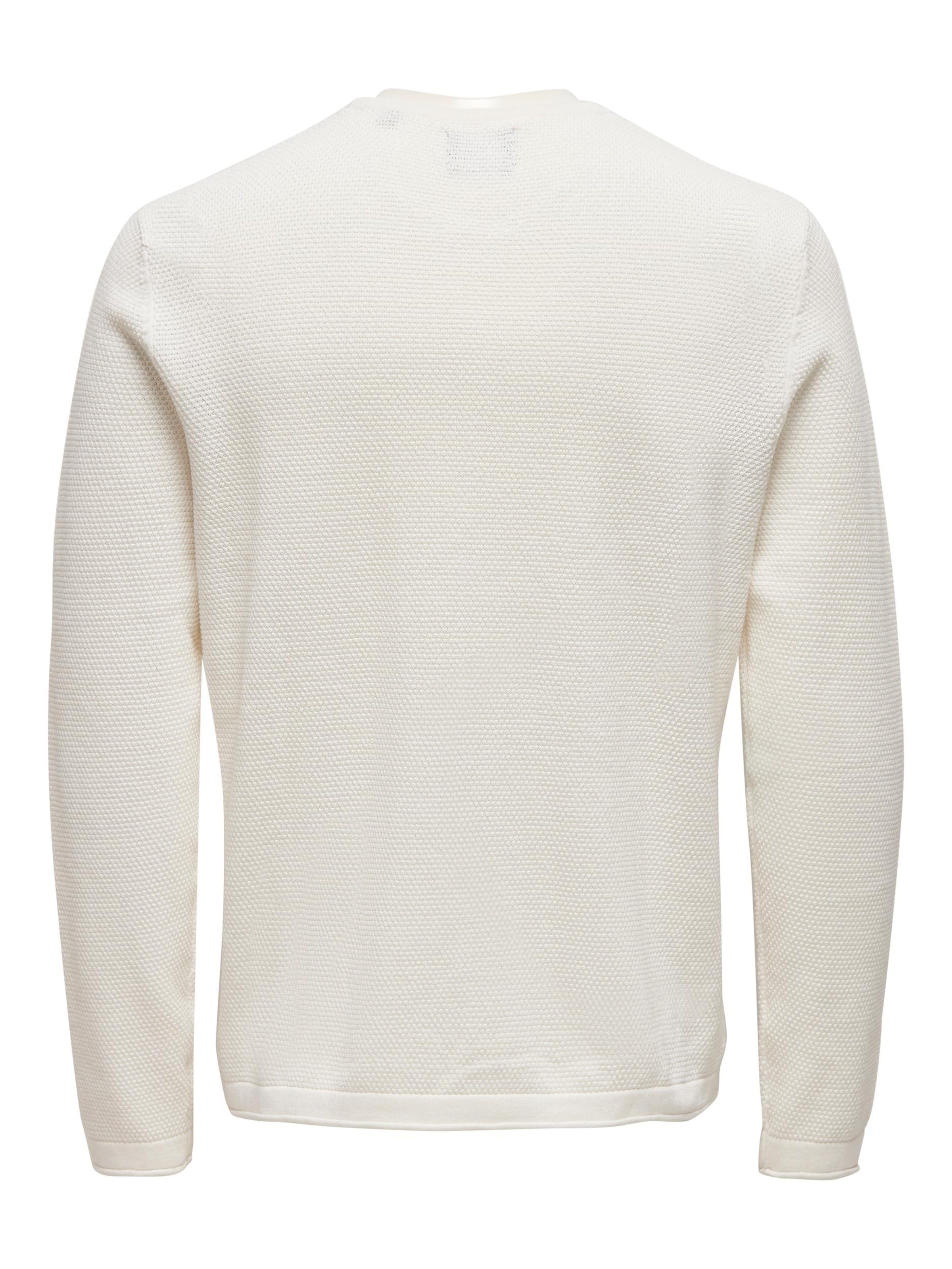 Only & Sons Regular fit Sweater 'PANTER' in White