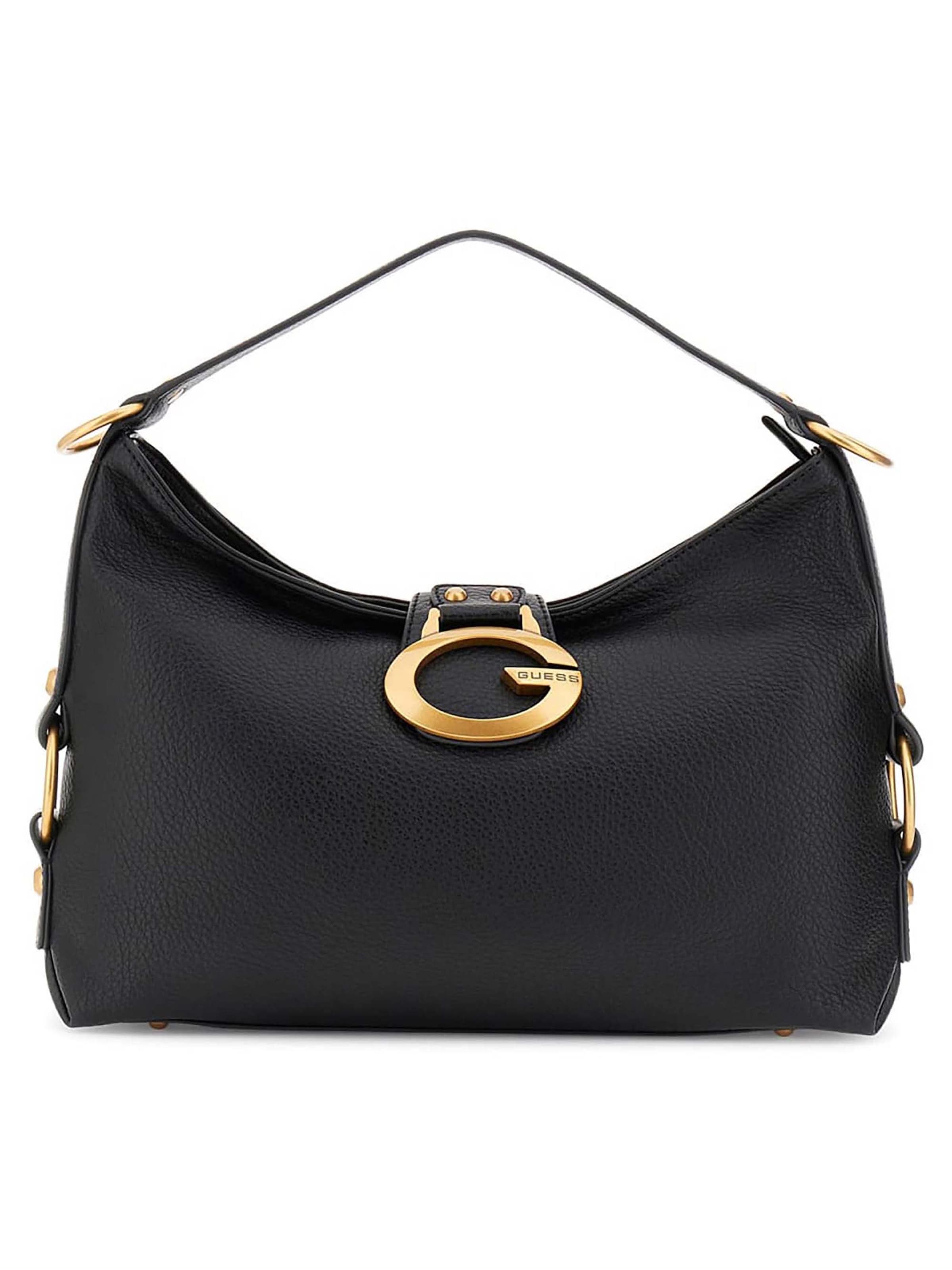 GUESS Schultertasche in Schwarz: Vorderseite