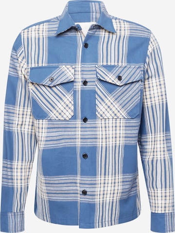 JACK & JONES Comfort fit Button Up Shirt 'Roy' in Blue: front