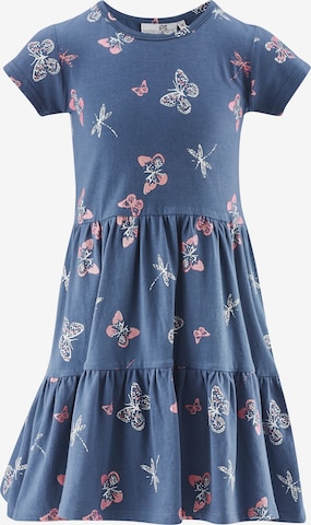 happy girls Dress in Blue: front