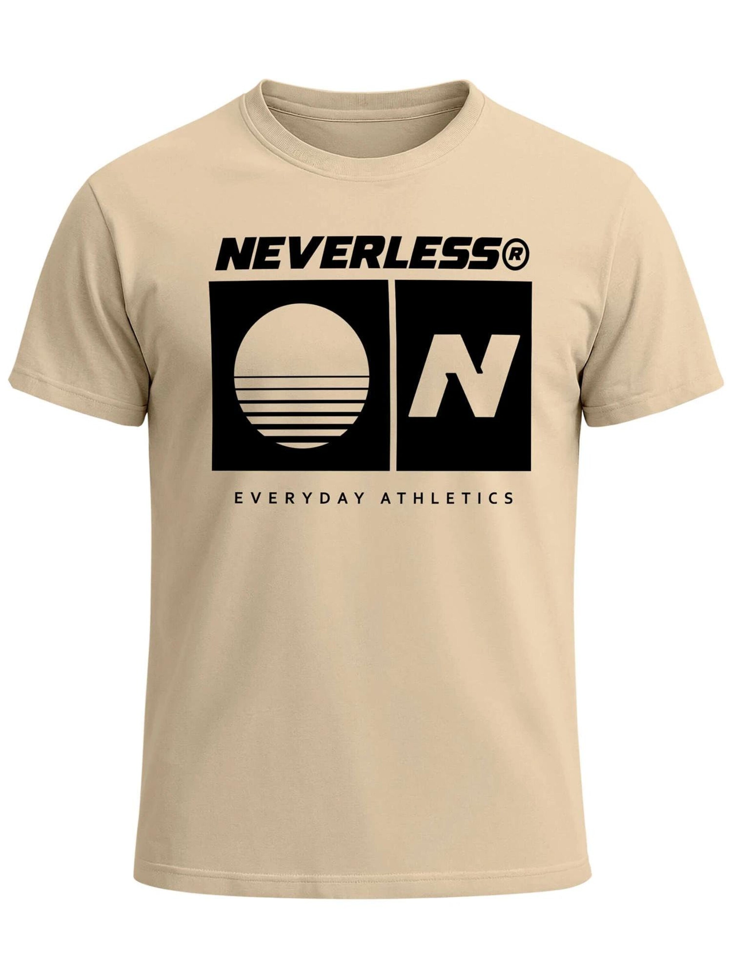 Neverless Shirt 'Sunset Sport Logo'‌‌‌‌‌‌‌‌‌ in Beige