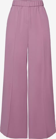 Regular Pantalon à plis ESPRIT en violet : devant