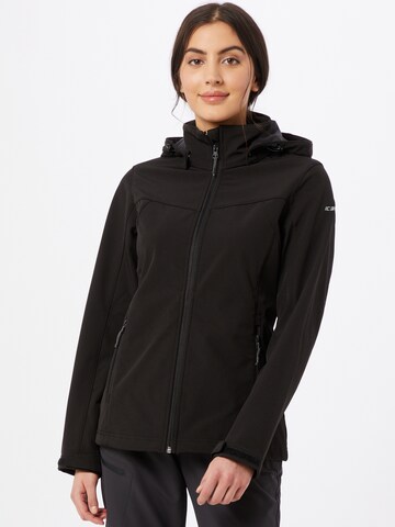 ICEPEAK Outdoorjacke 'Brenham' in Schwarz: predná strana