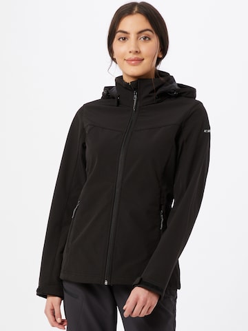 ICEPEAK Куртка в спортивном стиле 'Brenham' в Черный: спереди