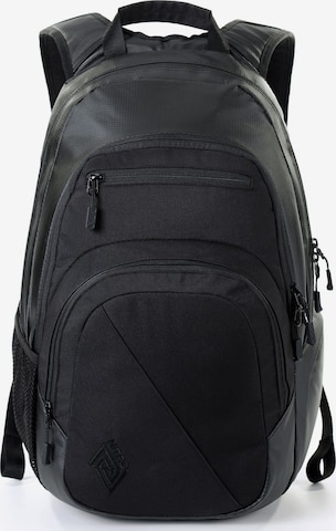 NitroBags Backpack in Black: front