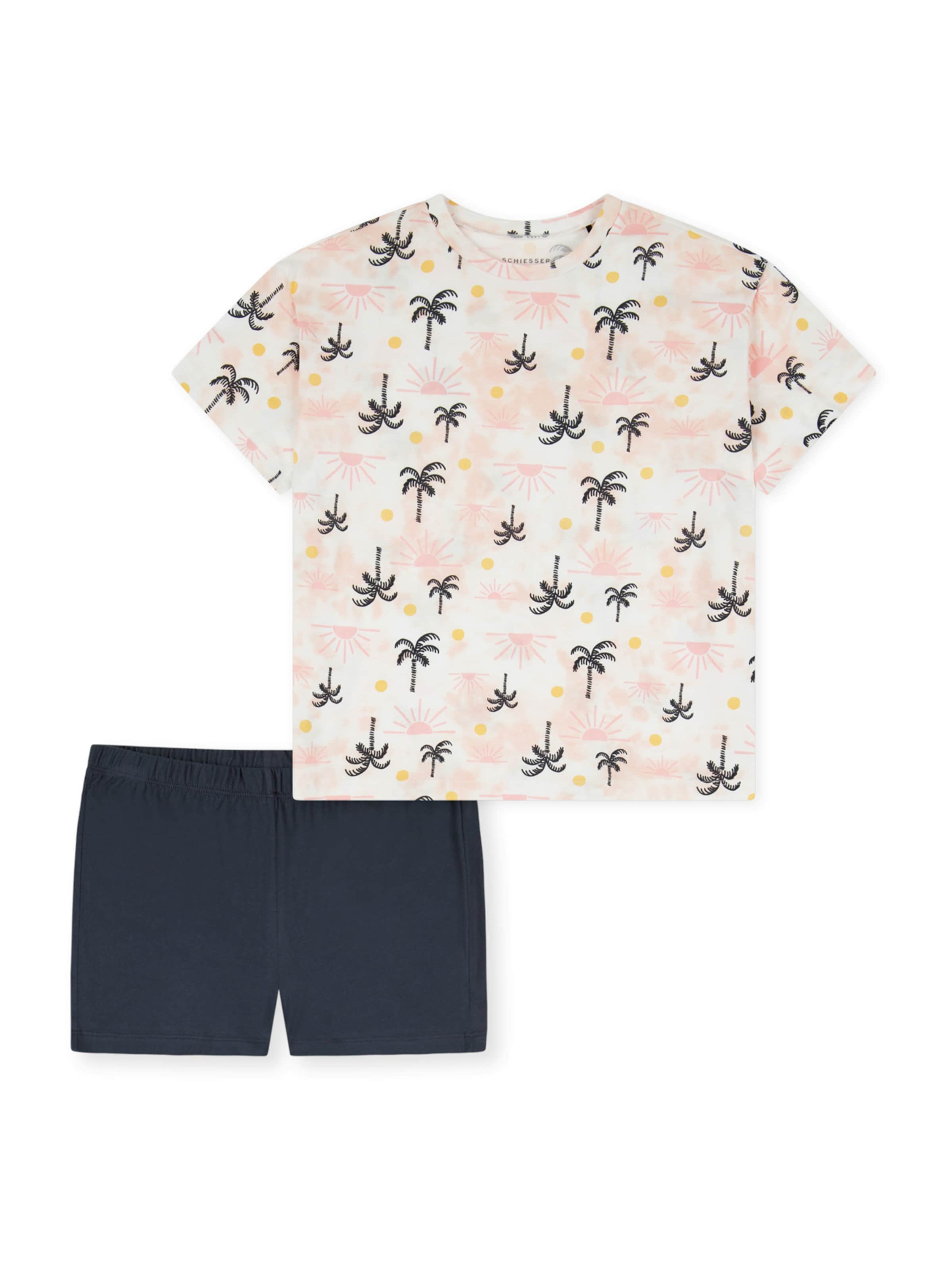 SCHIESSER - Pijama en azul: frente