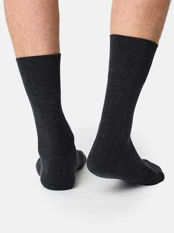 Chaussettes 'Aktiv' Nur Der en gris