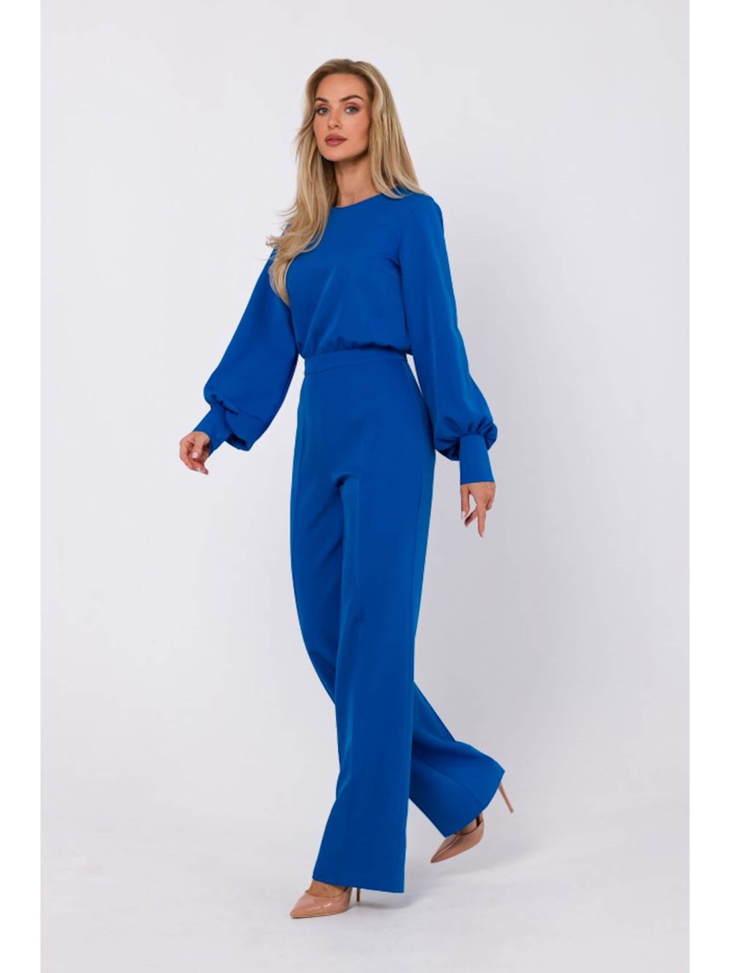 Numoco Jumpsuit 'Barbara' in Blue