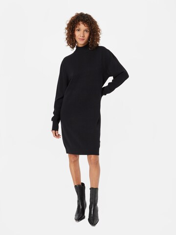 BOSS Orange Knit dress 'Fuenta' in Black: front