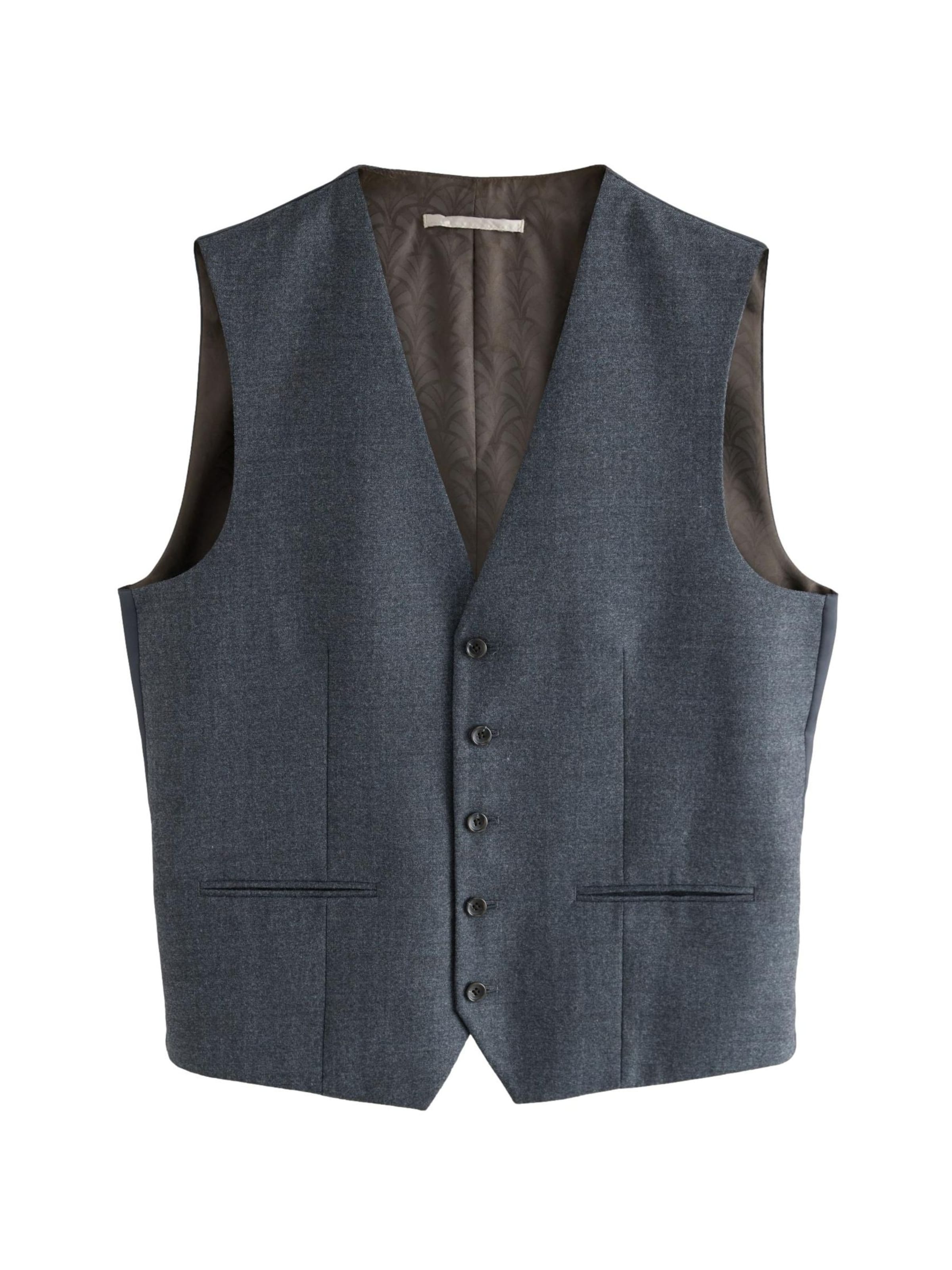 Next Anzugweste in Blau: Vorderseite