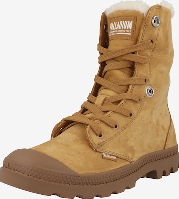Palladium Lace-Up Ankle Boots 'Baggy' in Brown