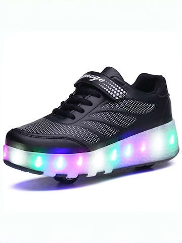 HUSKSWARE Inline and Roller Skates in Black: front