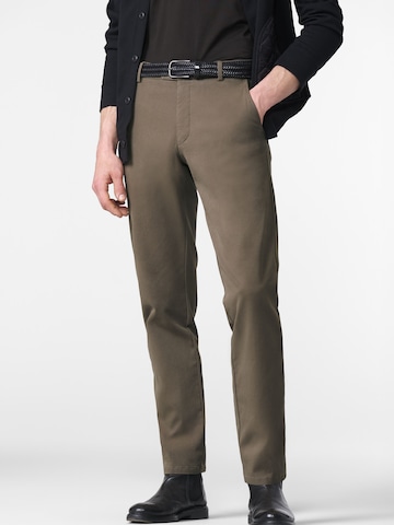 Regular Pantalon chino 'Bonn' MEYER en marron : devant