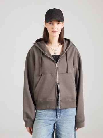 WEEKDAY Sweatjakke i brun: forside