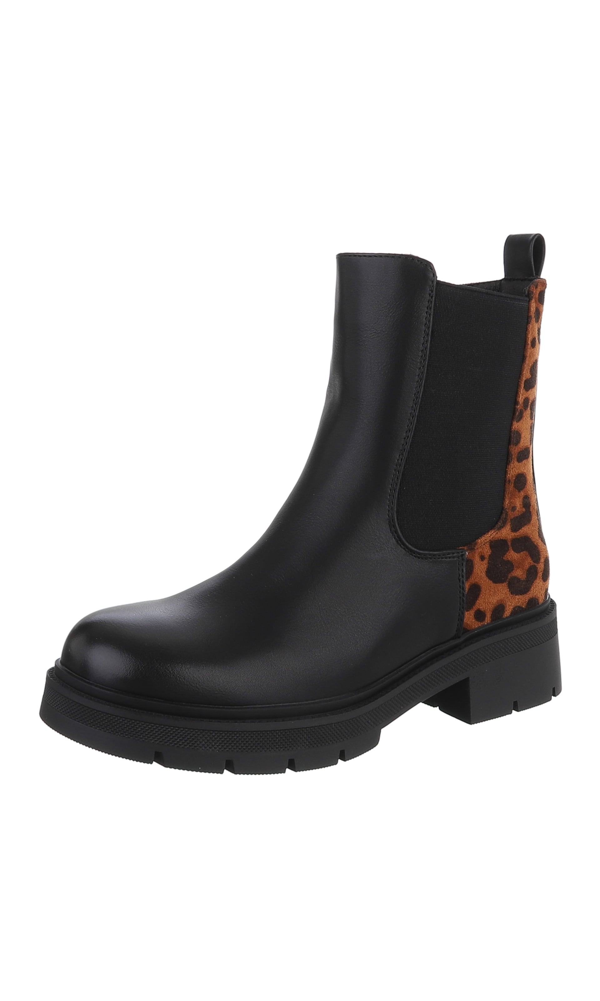 Ital-Design Ankle Boots in Black: front