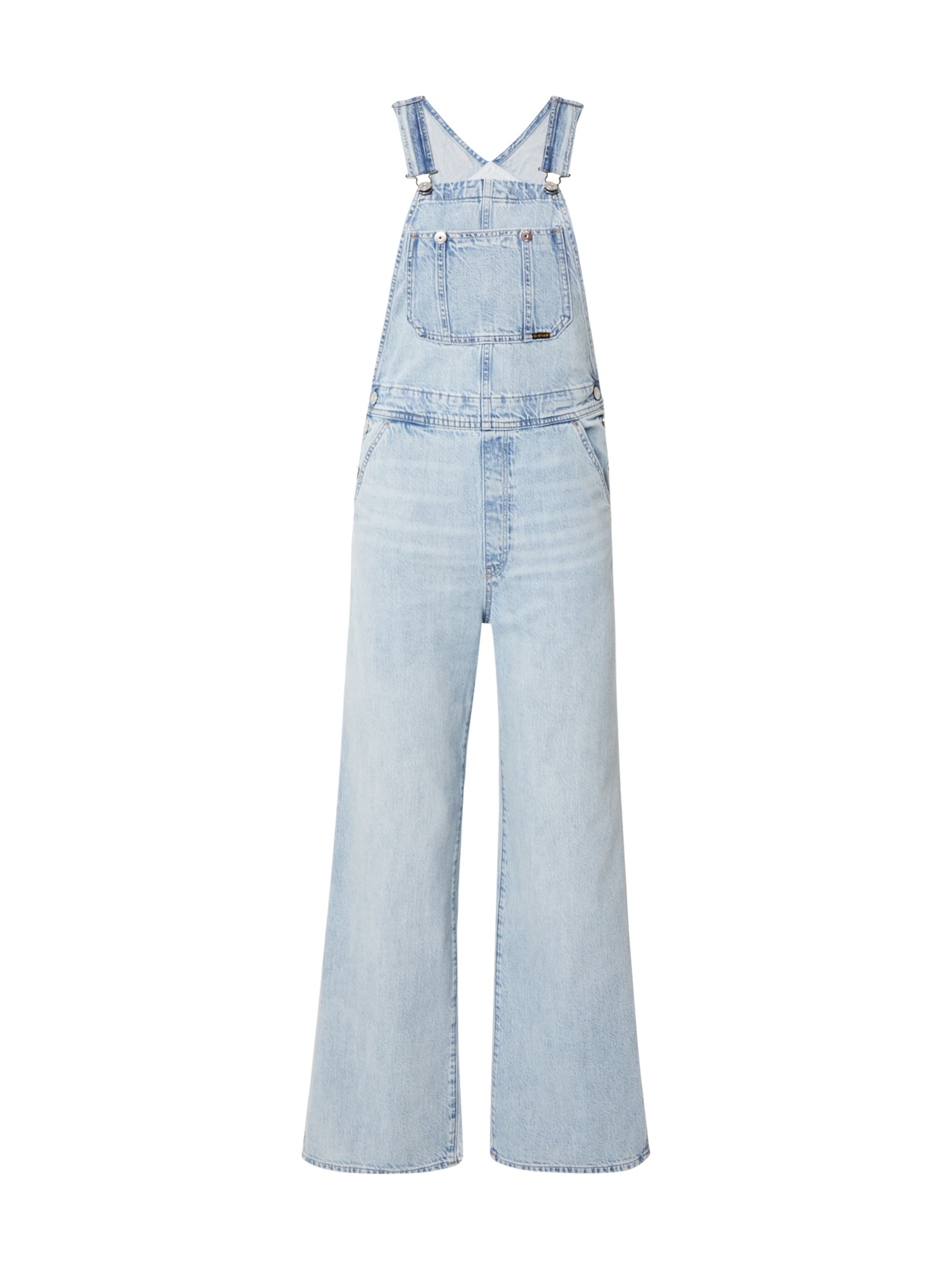 G-STAR Loosefit Latzjeans in Blau: Vorderseite