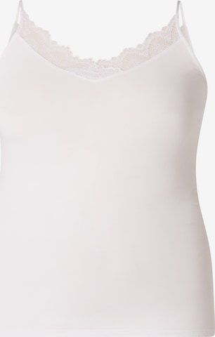 BASE LEVEL CURVY Top in Weiß: Vorderseite