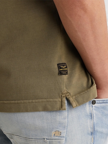 PME Legend - Camiseta 'Polo shirt with garment-dye wash in piqué' en verde