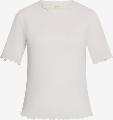 Cartoon Shirt in White: front