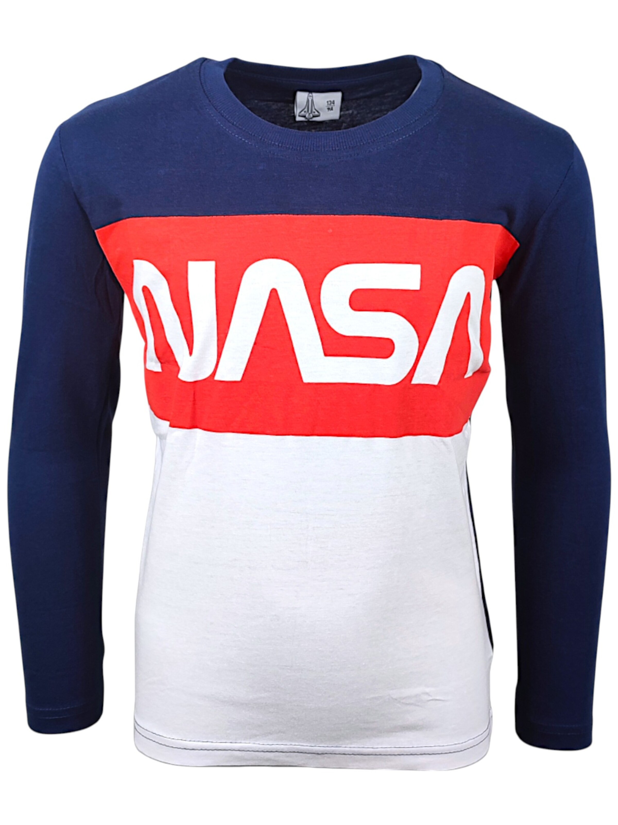 NASA Shirt 'NASA' in Blue: front
