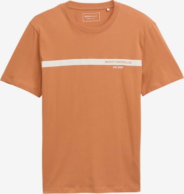 TOM TAILOR DENIM T-Shirt in Orange: Vorderseite
