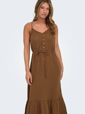 ONLY Šaty 'ONLTHYRA' - Hnedá